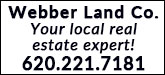 Webber Land Co Sponsorship Banner